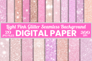 Pastel Pink Glitter Seamless Background
