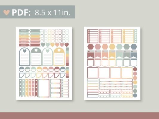Alternative view of Pastel Colored Happy Planner Stickers