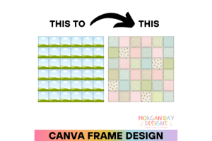 Patchwork Seamless Canva Frame Template