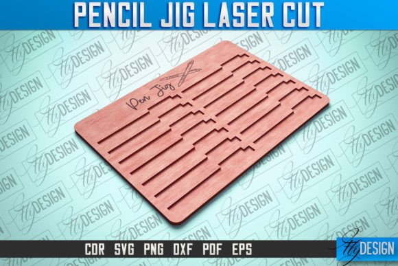 Pen Jig Laser Cut SVG | Teacher Gift SVG