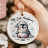 Penguin My First Christmas 2025 Ornament