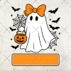 Personalized Girl Halloween Ghost PNG