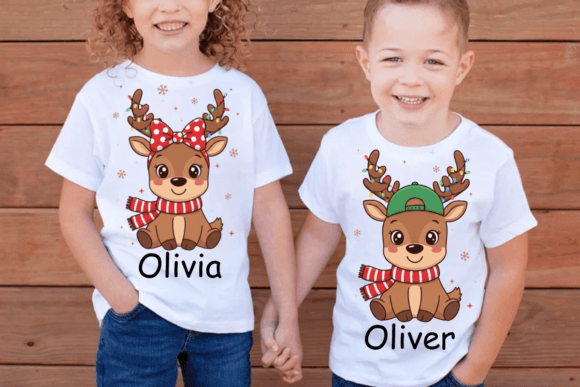 Personalized Kids Christmas Png, Shirt