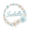 Personalized Star Wreath Name