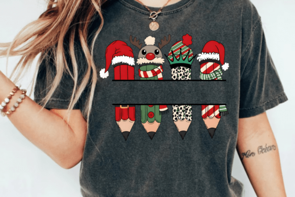 Personalized Teacher Christmas Png - Image 4