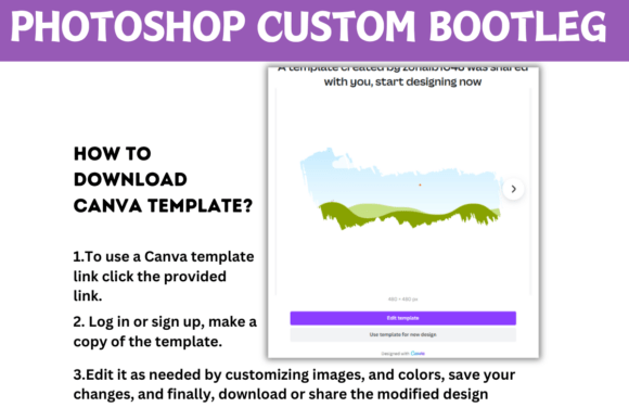 Photoshop Custom Bootleg Canva Template - Image 4