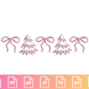 Pink Christmas Border