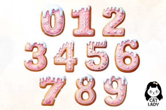 Pink Christmas Gingerbread Alphabet - Image 6