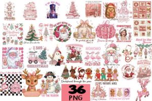 Alternative view of Pink Christmas Sublimation Bundle