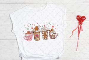 Alternative view of Pink Gingerbread Coffee Christmas PNG