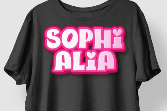 Pink Girl Font - Image 3