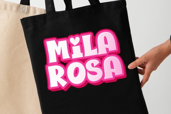 Pink Girl Font - Image 5