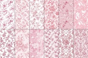 Alternative view of Pink Toile Print Design Patterns