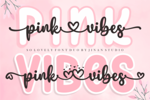 Pink Vibes Duo Font