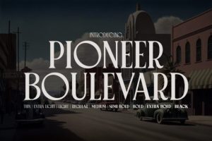 Pioneer Boulevard Font