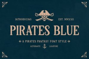 Pirates Blue Font