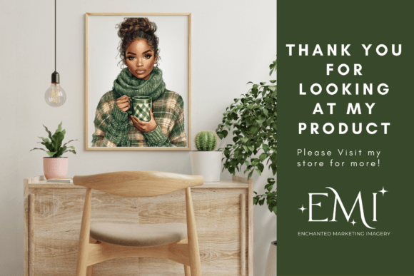 Plaid Green Christmas Clipart - Image 5