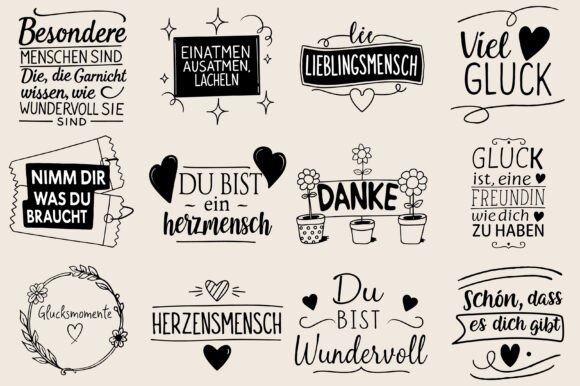 Plotterdatei Danke, Best Friends Bundle