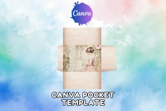 Pocket Template Junk Journal Folio Canva - Image 2