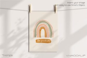 Alternative view of Poster Mockup