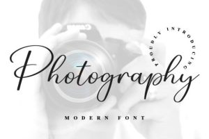 Photography Font Font