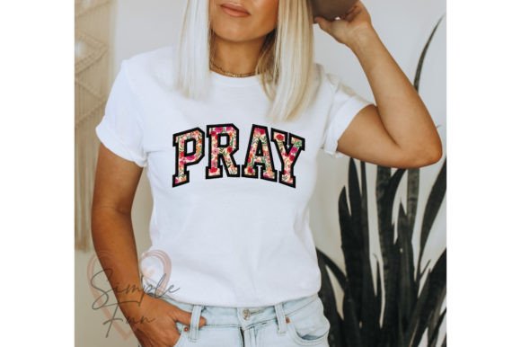 Pray Applique Embroidery - Image 2