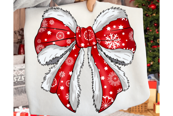 Preppy Christmas Coquette Bow PNG Bundle - Image 4