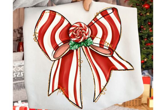 Preppy Christmas Coquette Bow PNG Bundle - Image 6
