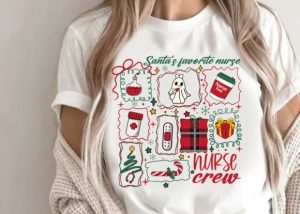Alternative view of Preppy Christmas Nurse Stamps PNG