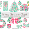 Preppy Christmas PNG Clipart Sublimation