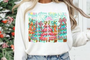 Alternative view of Preppy Christmas Tree Brushstroke Png