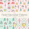 Preppy Pink Christmas Seamless Patterns