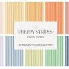 Preppy Stripes Pattern Digital Papers