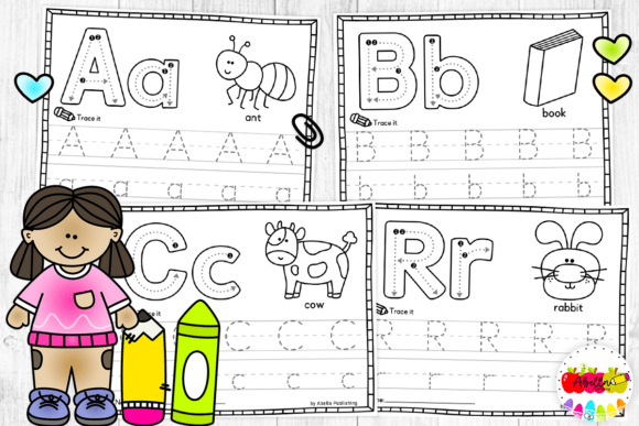 Preschool Alphabet Tracing Worksheets - Image 2