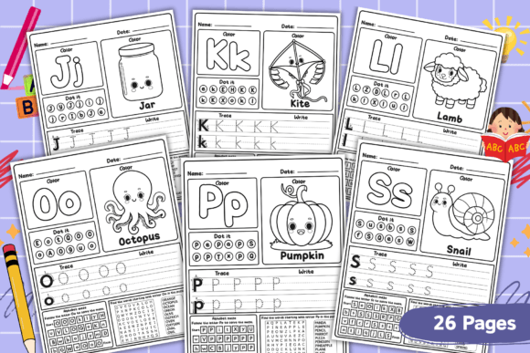 Alternative view of Printable Alphabet Worksheets for Kids
