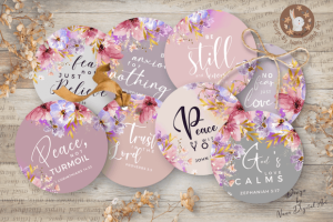 Printable Bible Verse Round Card Set222