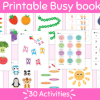 Printable Busy Book for Kids