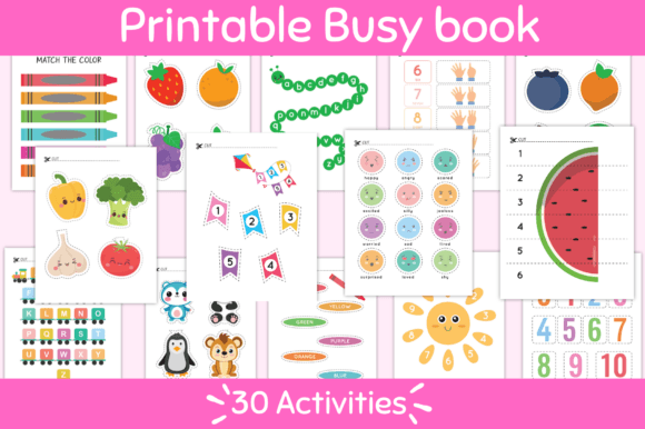 Printable Busy Book for Kids