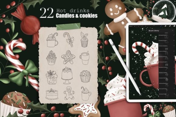 Procreate Christmas Stamp Brushes - Image 6