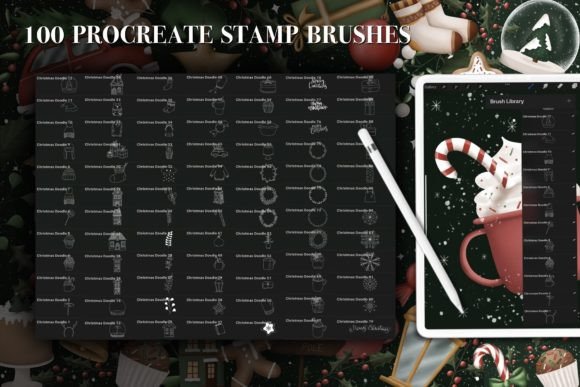 Procreate Christmas Stamp Brushes - Image 7