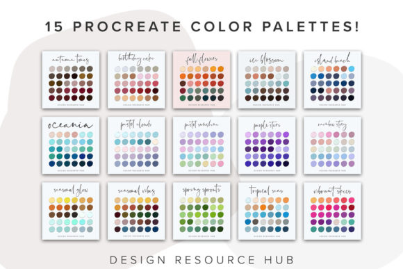 Procreate Lettering, Grid, & Texture Set - Image 2