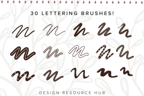 Procreate Lettering, Grid, & Texture Set - Image 3