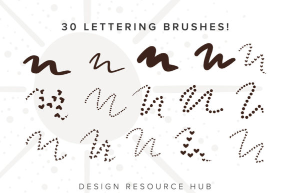 Procreate Lettering, Grid, & Texture Set - Image 4