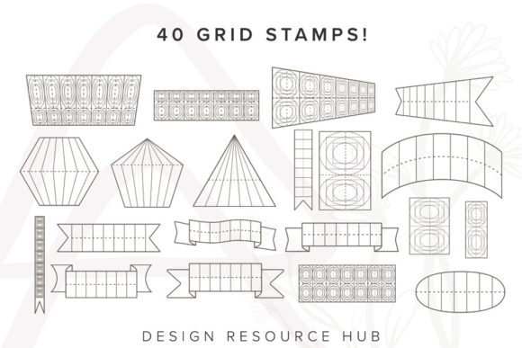 Procreate Lettering, Grid, & Texture Set - Image 5