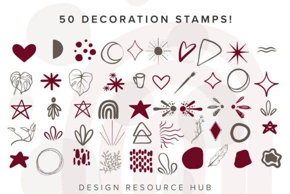 Procreate Lettering, Grid, & Texture Set - Image 7