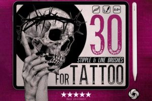 Procreate Tattoo Stipple Brushes