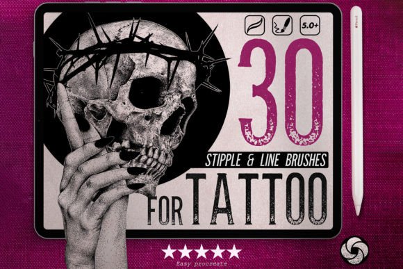 Procreate Tattoo Stipple Brushes