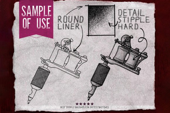 Procreate Tattoo Stipple Brushes - Image 2