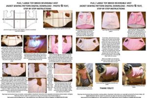 Alternative view of Pug Dog Reversible Jacket Vest Pattern