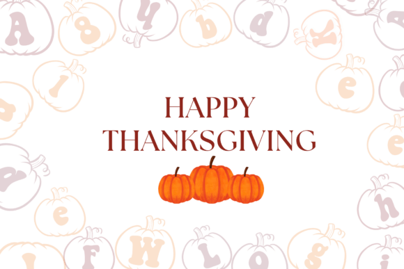 Pumpkin Thanksgiving Font - Image 6